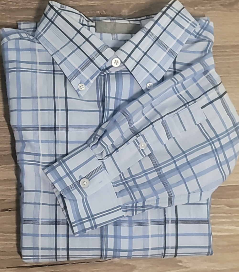 Daniel Cremieux Signature Collection Cotton Button Front Shirt Mens Large